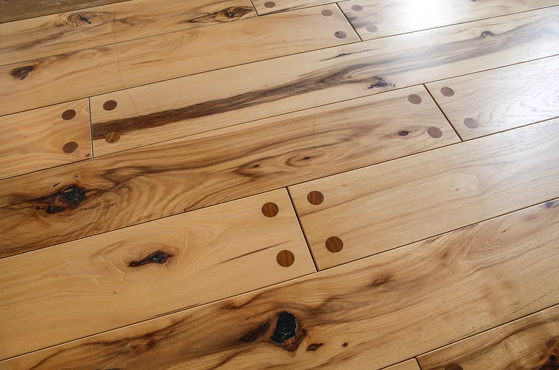 Customized Wood Flooring Mountain Craft Wide Plank Pinned Ends